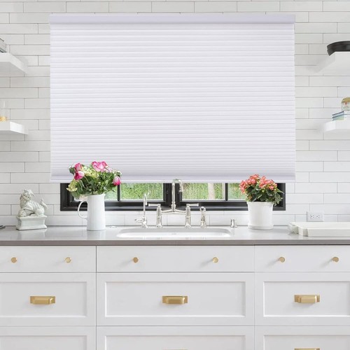 Insulated Blackout Cordless Cellular Blinds, Perfect for Home - 37.75" W x 48" H - Picture 5 of 11