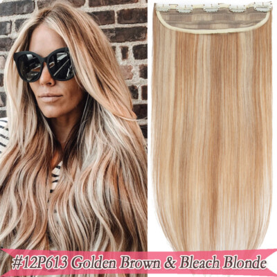 AAAA One Piece Clip in Human Hair Extensions 3/4 Full Head Real Remy Human Hair