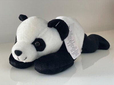 Russ Berrie ~ 10 Zoll Yin Yin Panda Bär Plüschtier Stofftier Marke: Zoo Beanies ** NEU