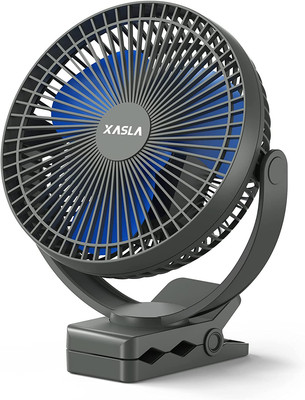 Portable 10000mAh Rechargeable Clip-On Fan with 24-Hour Battery Life