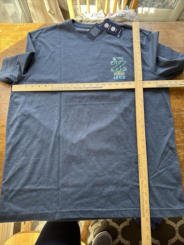 T-shirt IZOD acqua salata Golf Best By Par blu manica corta XL maglietta grafica nuova - Foto 10 di 11