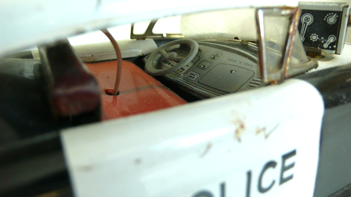 Jouet Miniature Joustra Sécurité Routière 1959 - Voiture De Police En Tôle