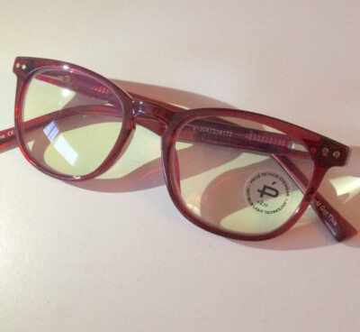 PRIVE REVAUX THE SHOW OFF BLUE LIGHT BLOCKING READING GLASSES RED +2.50 NEW