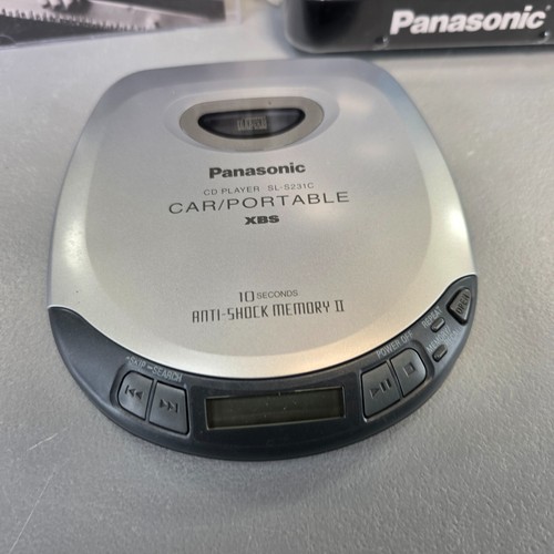 Panasonic SL-S231C Portable Car CD Player XBS Discman w Headphones Tested - Picture 4 of 10