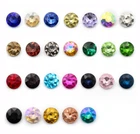 Glass Crystal Rhinestone Color Round Withcford Strass Jewels stones