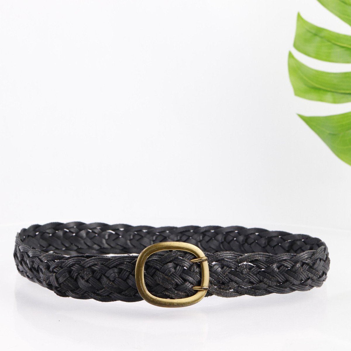 Old Navy Womens Belt Size Xtra Small / Small XS S Black Leather