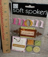 Me My Big Ideas Angel Greatest Mom Dimensional Stickers Scrapbooking