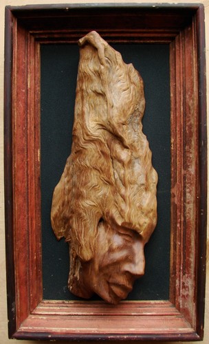 Ukrainian Soviet USSR wood sculpture bust follower S.Erzia