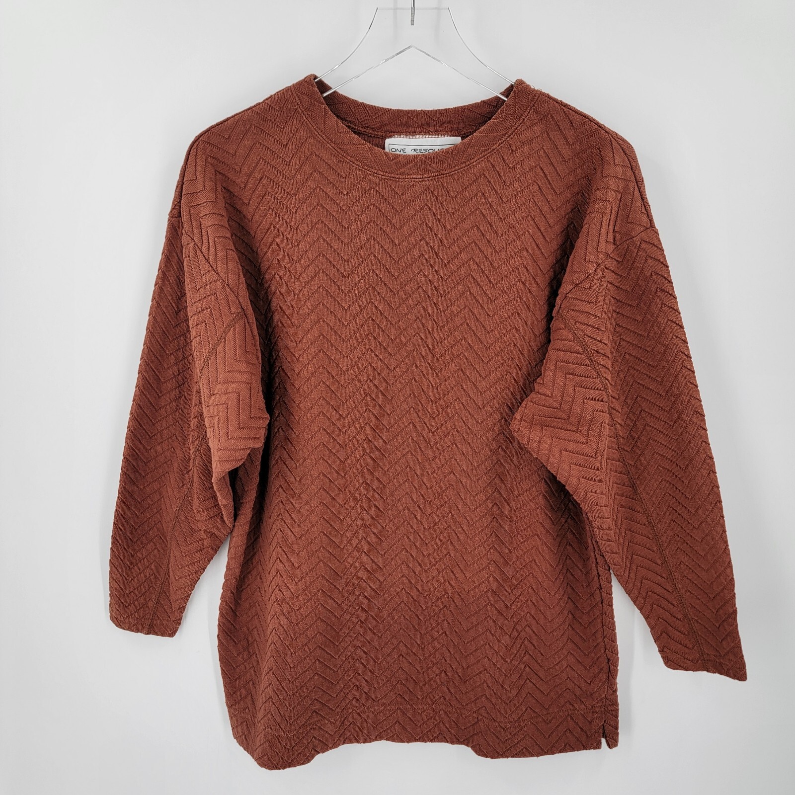 One Resource Pullover Womens Medium Textured Top … - image 1