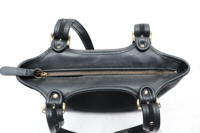 Vintage Coach Black Legacy Shopper Bag Tote Purse 9086 BROKEN