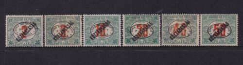 HUNGARY DEBRECEN 1919 Postage due issue sc. 2NJ11-2NJ16 cv. $262 usd - Photo 1/2