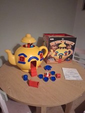 Bluebird Big Yellow Teapot Toy Playset 1981 Vintage with Figures and Accessories