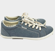 Taos Star Sneakers Blue Canvas Lace Up Shoes Low Top Size 9.5 Women's