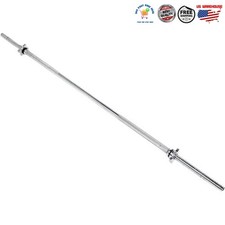 New Barbell - Straight Standard Weight Bar with Threaded Ends, 5-6 Ft.