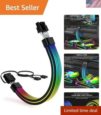 ARGB 8-Pin GPU Extension Cable - Synchronize Your Gaming Experience