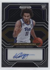 2021-22 Panini Prizm Draft Picks College Penmanship Justin Champagnie Auto 0jr6