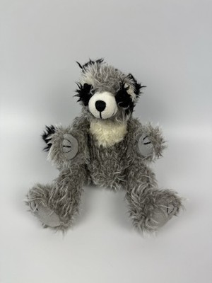 TY Beanie Babys Radcliffe Waschbär 24 cm Stofftier Plüschtier Weich Soft  Grau