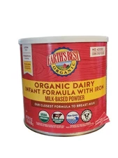 Earths Best Organic Dairy With Iron Baby Formula 1 Can 1.31 Lb