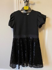 Ted Baker Girls Black Dress Age 6 Years