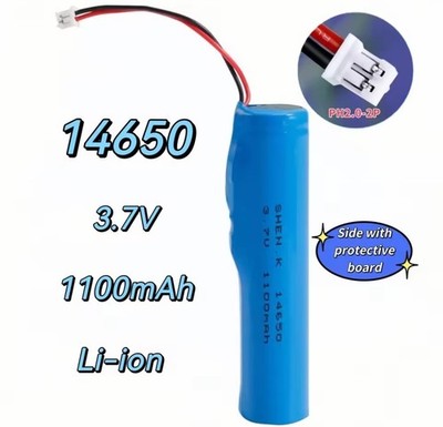 High Qualify 14650 3.7v 1100mAh Rechargable Li-Ion Battery For Flashlight