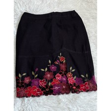 Casual Corner vintage floral stretch pencil skirt Size 2