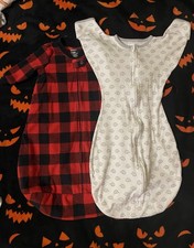 Carter's  Swaddle Designs Wearable Blanket Swaddle Sack 0-3 3-6 Months Red Gray