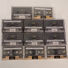 Lot of 11 Maxell XL II 90 cassette tapes preused