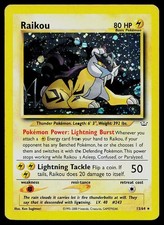 Pokemon Card Neo Revelation Raikou 13/64 Unlimited Holo Rare on eBay