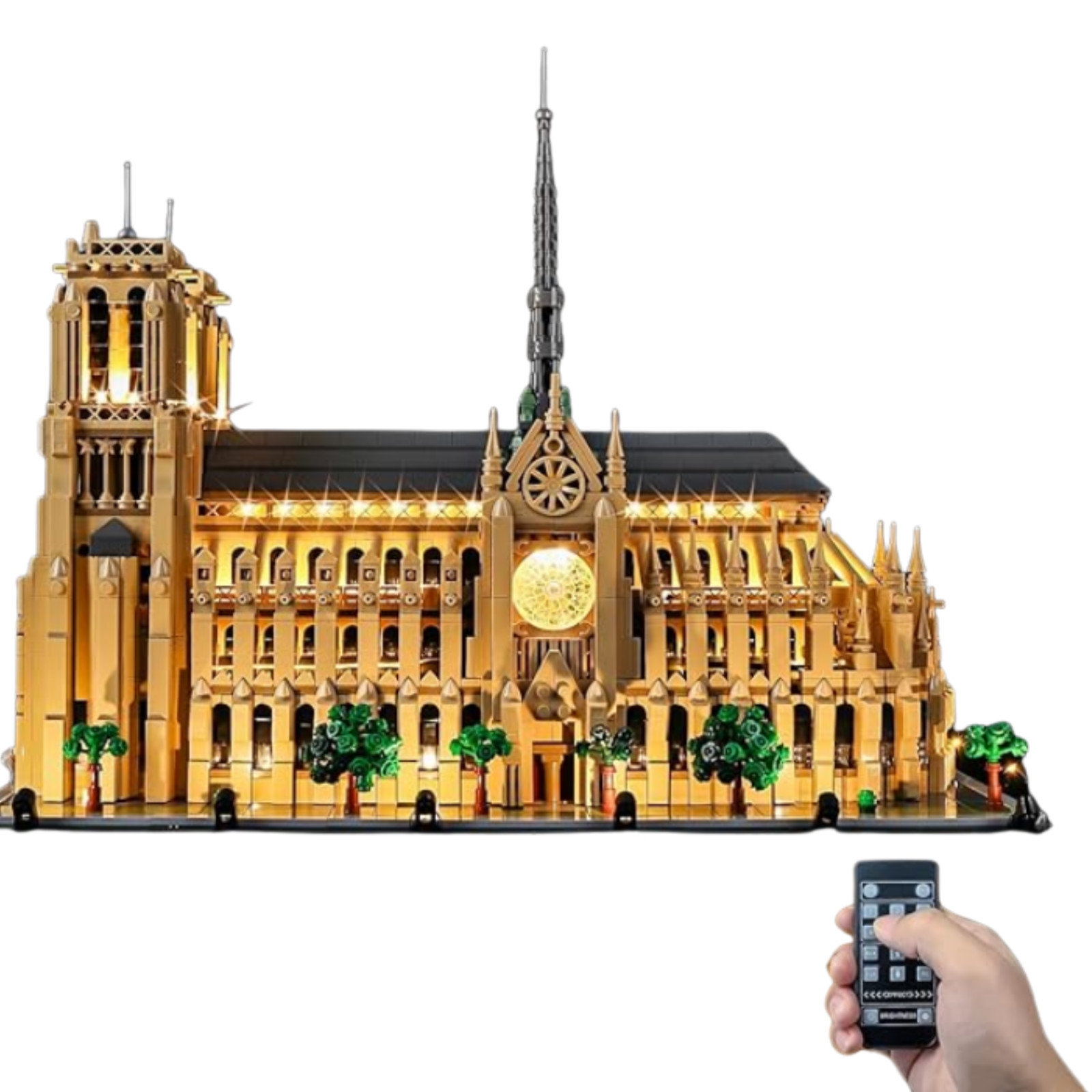 Kit LED pour LEGO Notre-Dame 21061 avec télécommande sans fil