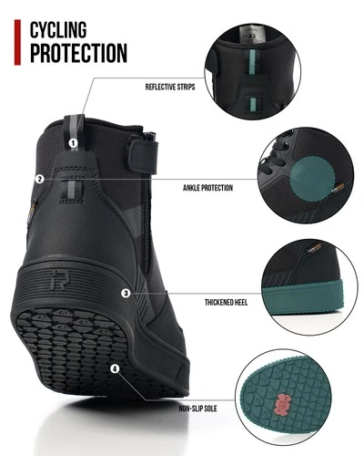 RIDEIRON Motorcycle Shoes for Men, CE Certified, Thickened AntiSlip Sole, Bre... image 7