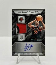 22-23 Panini Black CHRISTIAN KOLOKO Rookie Patch Auto RPA RC Raptors Hawks /25