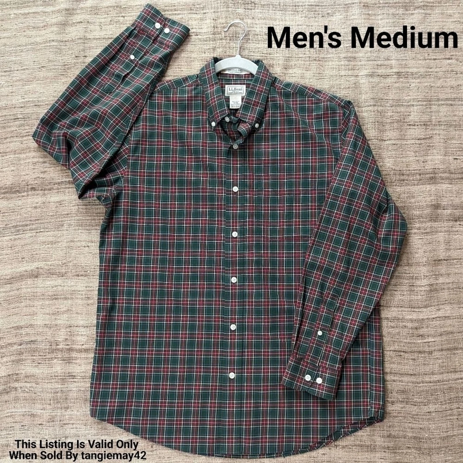 LL Bean Mens 100% Cotton Plaid Shirt Button Down Collared NWOT
Opens in a new window or tab