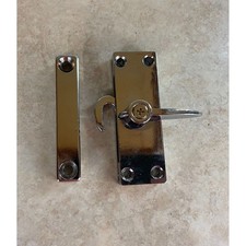 Door - Window - Cabinet Chrome 3" Metal Locking Latch