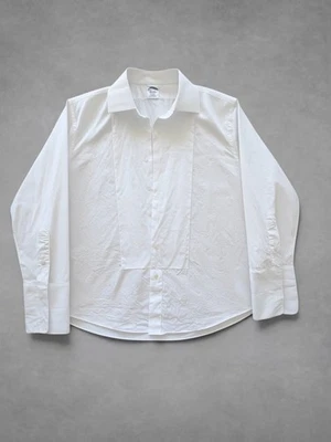 Brooks Brothers Regent Fit Men's Shirt smoking Button Up Long | L white (e51) - Photo 1/4