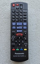 Panasonic Remote Control for Blu-Ray Disc Player IR6, Black Pre-owned Tested.