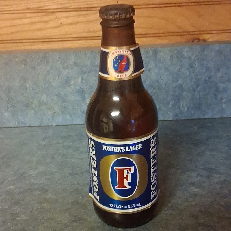 Fosters Vintage Fosters Leger Beer bottle 355ml (empty)      Austrailia 