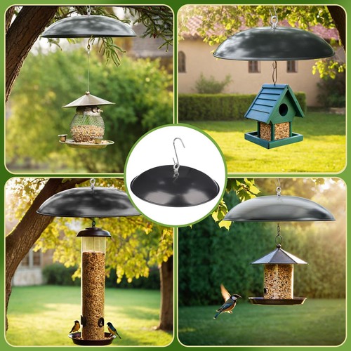 Squirrel Baffle for Bird Feeder, 13 Inch All Metal Heavy Duty Weather Protect... - Picture 6 of 8