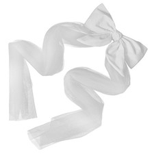 Wedding Veil Hair Clip White Bowknot Bridal Headdress Durable Fabric Decor