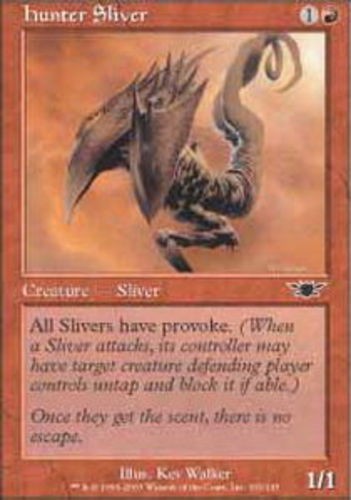 Legions Hunter Sliver - Foil x1 Moderate Play, English Magic Mtg M:tG