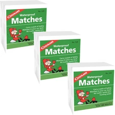 Coghlan's Waterproof Matches (30 Boxes), 1,200 Total Matches, Safety w/ Striker