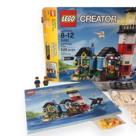 LEGO CREATOR Lighthouse Point 31051 Complete w/ Box Separator Orca Light Works 