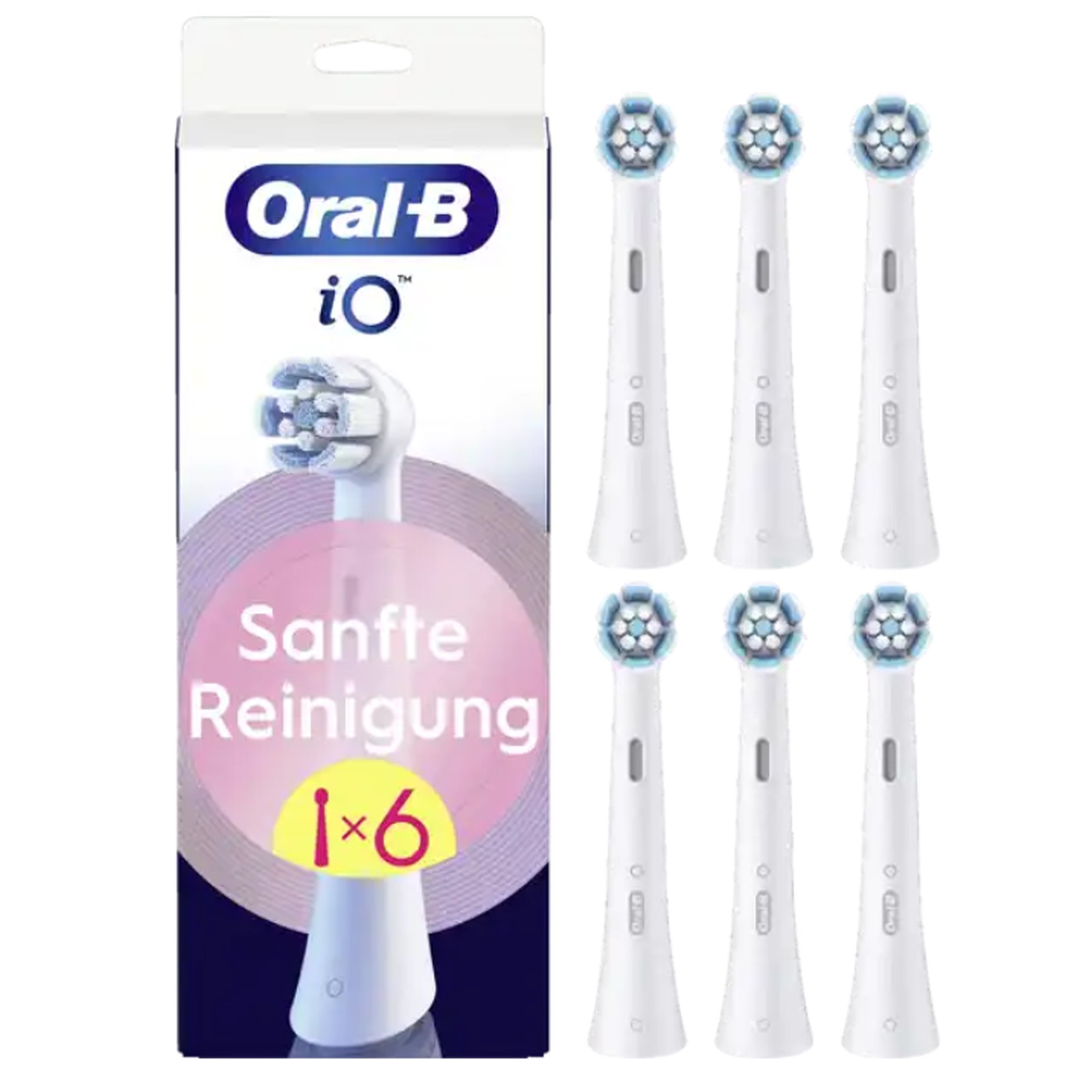 Punte per spazzolino elettrico morbide Oral-B Gentle Care White 6 pz.