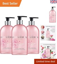 Indulgent 3-Pack Peony, Lychee & Vanilla Hand Wash - Elegant  Gel (500ml) 5.99 per litre