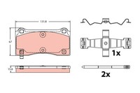 Bremsbelagsatz Scheibenbremse Hinten TRW GDB2448 FÜR BMW BremsbelÄGe Belagsatz