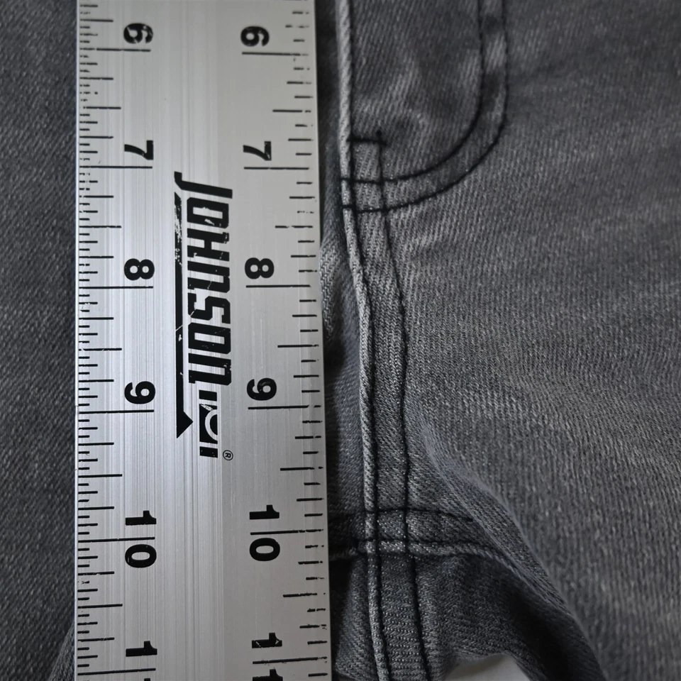 Pantalones de mezclilla grises rectos KUT from the Kloth 6 Elizabeth tiro alto Fab Ab Foto 3 de 4