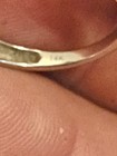 .61 carat natural diamond 14k white gold engagement ring estate 7 Size — photo 3