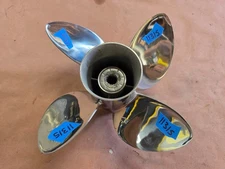 NEW 4 BLADE 15 1/4" X 22P SOLAS LEXOR 4 SS PROPELLER, 4573-153-22, SUZUKI P11315