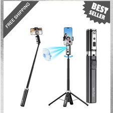 Auto Face Tracking Selfie Stick Tripod for iPhone 60 Inch Adjustable AI Tracking