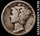 1926 Silver Mercury Dime - Scarce  Better Date  No Reserve  #G9596