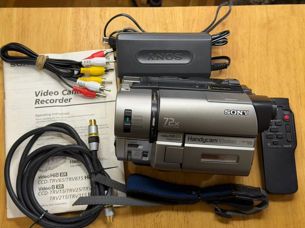 【CCD-TRV85K】Sony Handycam 72x ズーム Sony Handycam 72x Digital Zoom Hi8 Camcorders for sale | eBay